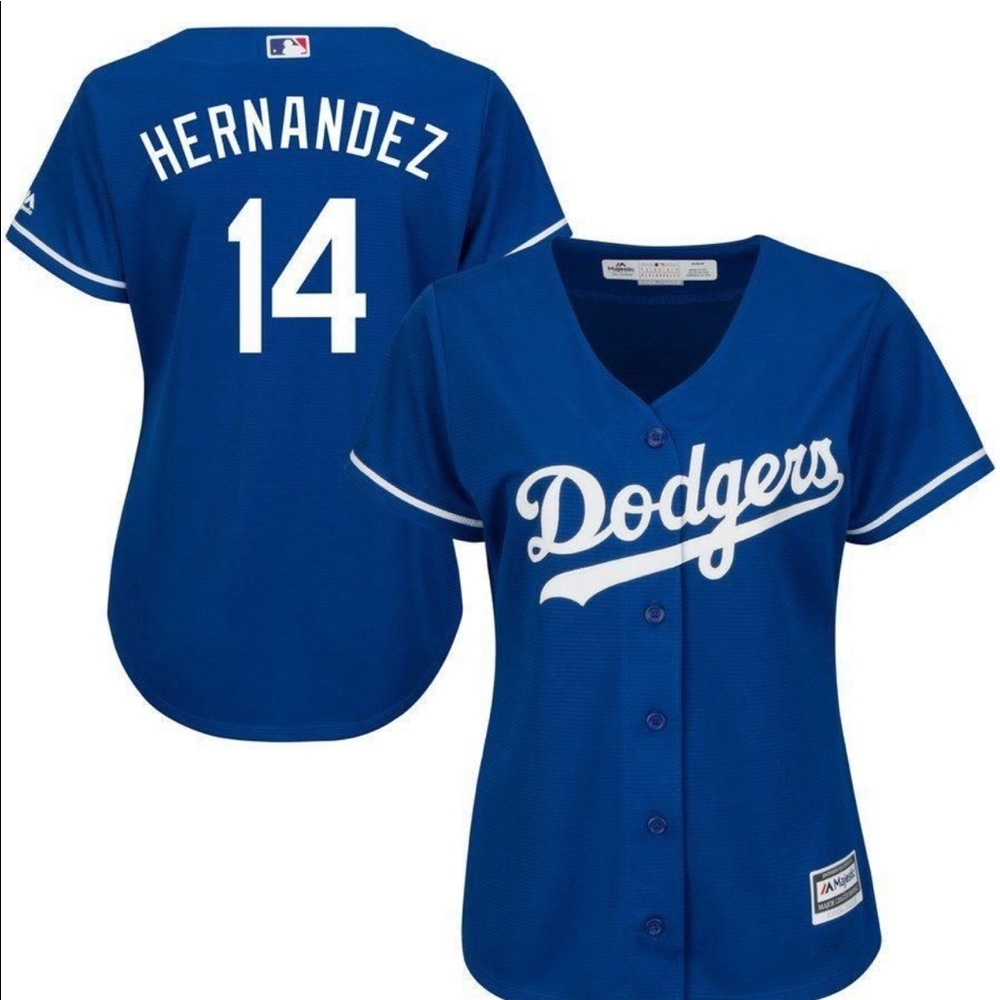 Enrique Hernandez Los Angeles Dodgers Majestic Cool Base Player Jersey -Royal